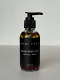 Organic Rose Body Oil – Brightening & Cell Renewal for Dry, Sensitive & Aging Skin (4 oz)