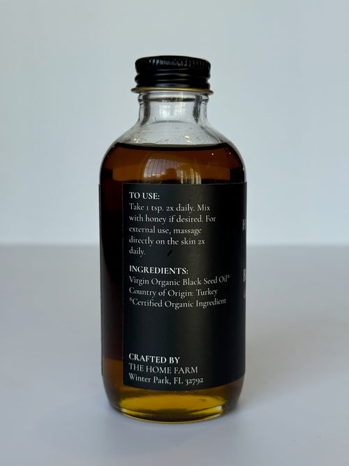 100% Pure Organic Cold-Pressed Black Seed Oil – Anti-Inflammatory, Gut Health & Hair Growth