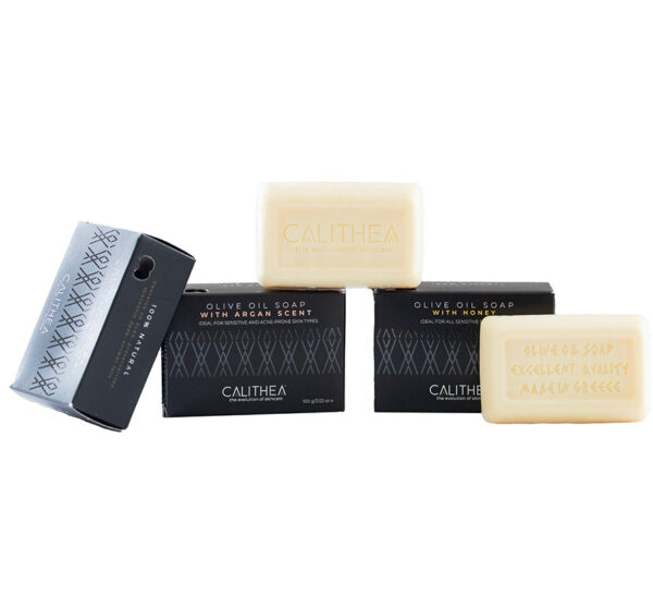 Organic Olive Oil Soap Bar Set – Lavender, Honey & Argan (3-Pack, Paraben-Free)